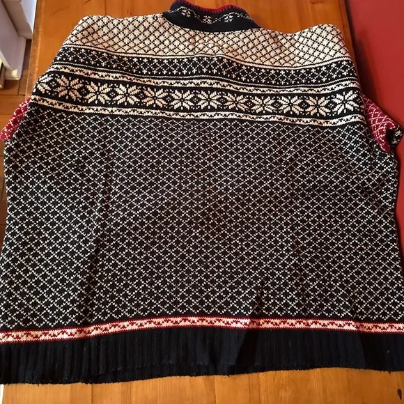 ❄️Stunning Alps intarsia wool blend sweater, size XXL