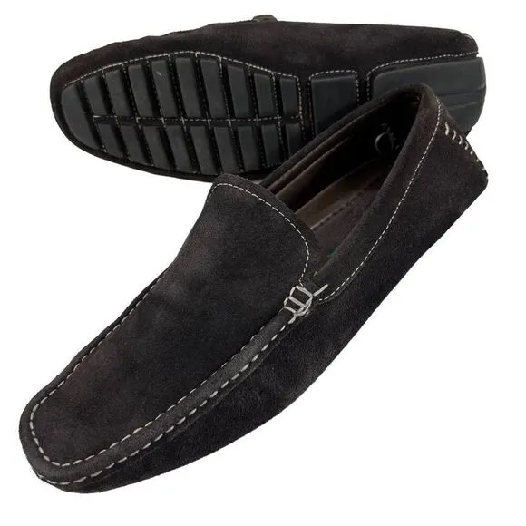 Suede Leather Driving Moccasins