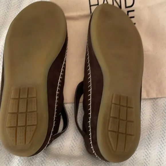 Sundance   Laidback London suede, whipstiched, moccasins w/ turquoise accents.