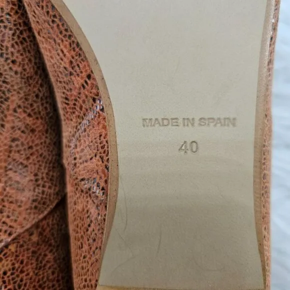 Sundance Women's Nude Leather Lace Up‎ Tasha Gladiator Flats Sz 40/ US 9.5