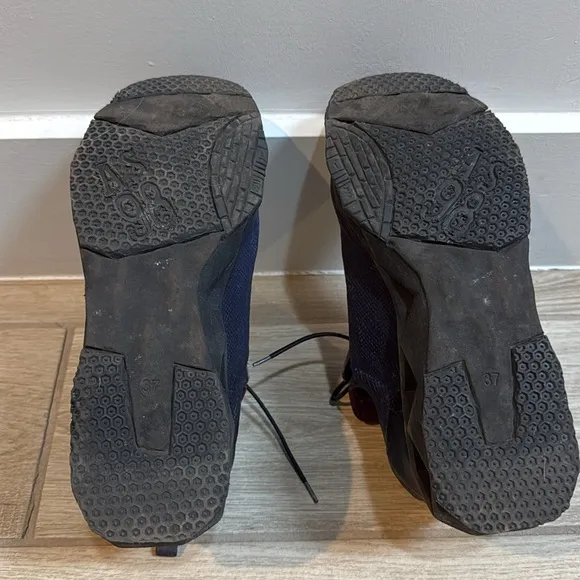 Super cool A.S.98 shoes size 37 u.s. 6.5 blue textured shoes and rivets A.S. 98
