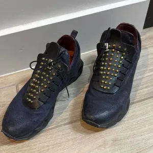 Super cool A.S.98 shoes size 37 u.s. 6.5 blue textured shoes and rivets A.S. 98