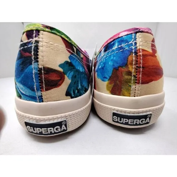 SUPERGA 2750 COTWFLOWERY USAM 8 USAW 9.5 NIB