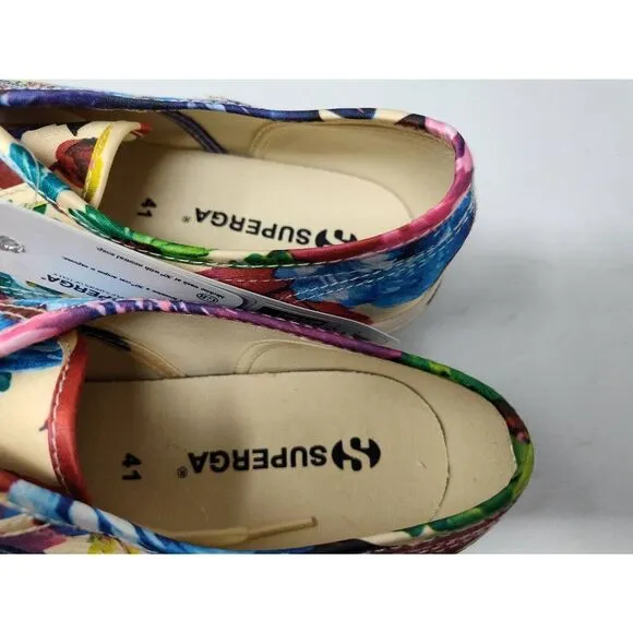 SUPERGA 2750 COTWFLOWERY USAM 8 USAW 9.5 NIB
