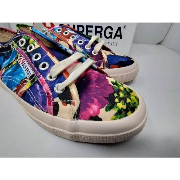 SUPERGA 2750 COTWFLOWERY USAM 8 USAW 9.5 NIB