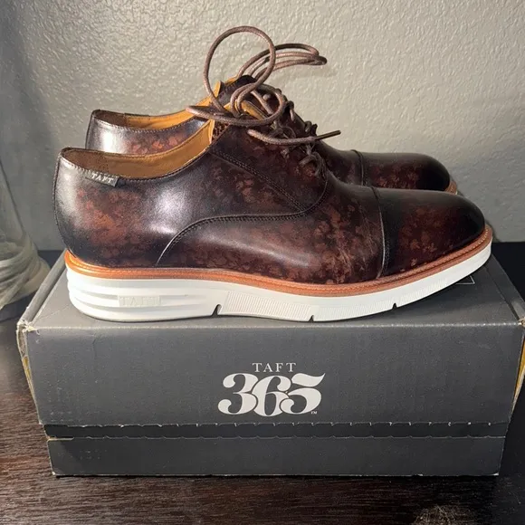 TAFT Men's Espresso Leather Shoes