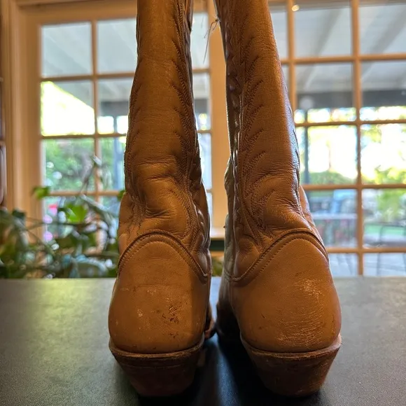 Tan Leather Heeled Boots