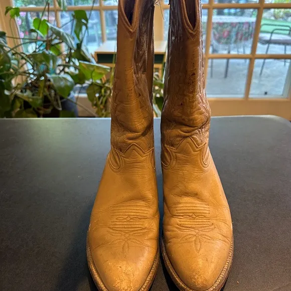 Tan Leather Heeled Boots
