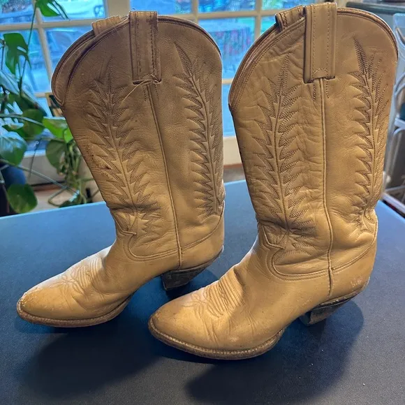 Tan Leather Heeled Boots