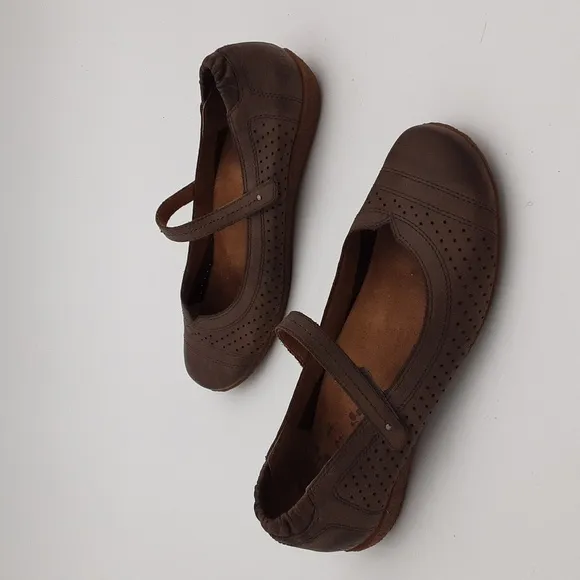 Taos transit Mary jane Flats brown women leather 7 casual y2k retro office