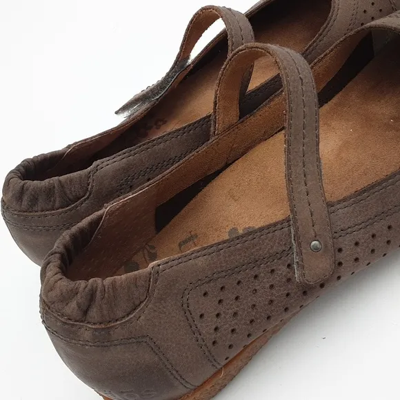 Taos transit Mary jane Flats brown women leather 7 casual y2k retro office