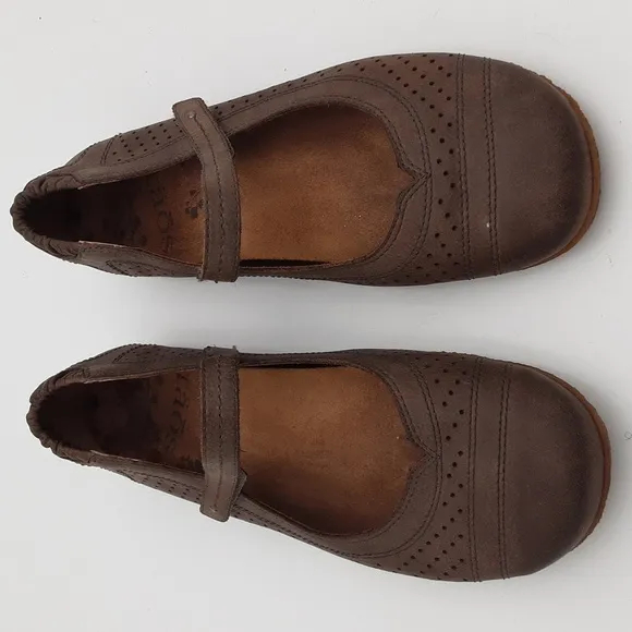Taos transit Mary jane Flats brown women leather 7 casual y2k retro office