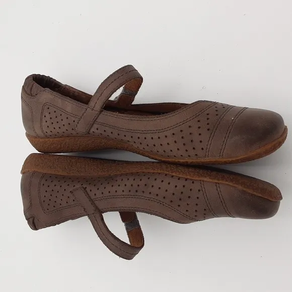 Taos transit Mary jane Flats brown women leather 7 casual y2k retro office