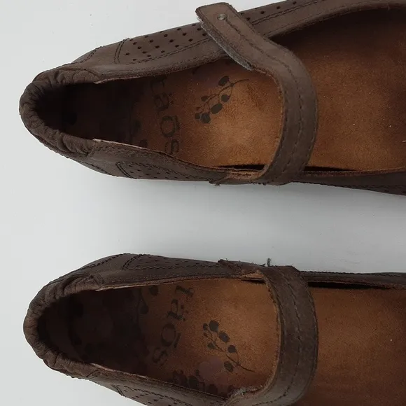 Taos transit Mary jane Flats brown women leather 7 casual y2k retro office