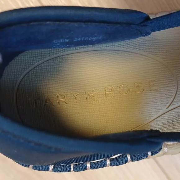 Taryn Rose Quin Espadrille Wedges Midnight Size 5M NWT Rare
