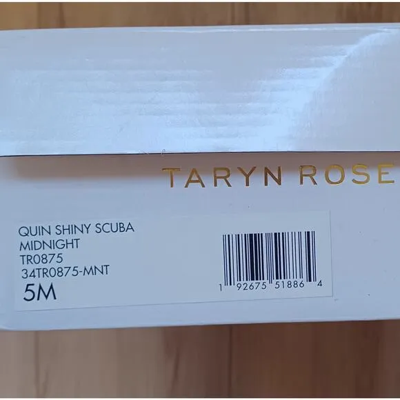 Taryn Rose Quin Espadrille Wedges Midnight Size 5M NWT Rare