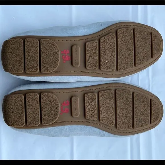 Taryn Rose Gray Suede Kristine Driving Moccasins Size 8B