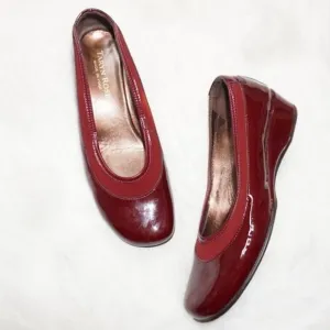 Taryn Rose Red Comfortable Patent Leather Heels