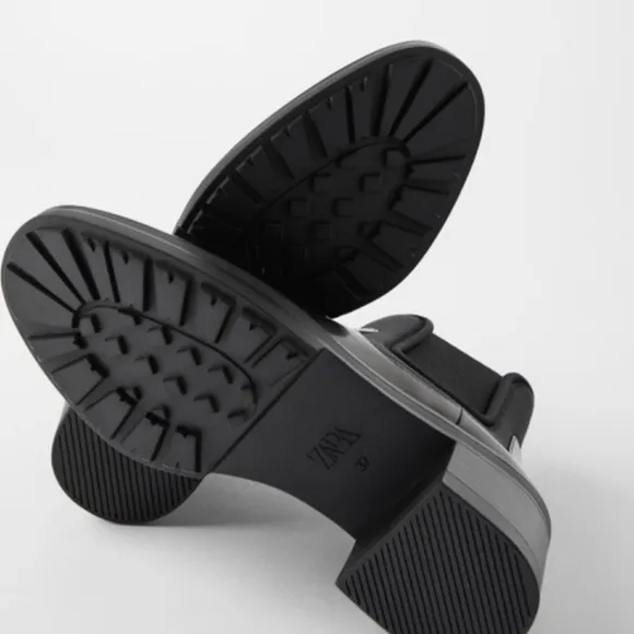 TECHNICAL HEELED ANKLE BOOTS WITH TREADED SOLES