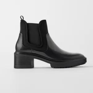 TECHNICAL HEELED ANKLE BOOTS WITH TREADED SOLES