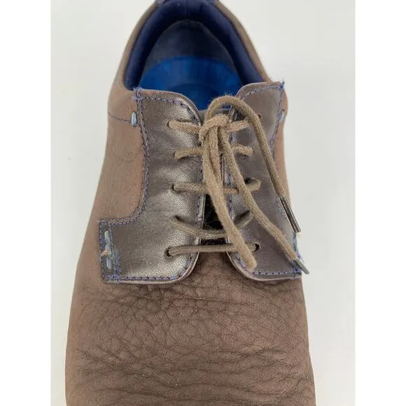 Ted Baker Deekun Plain Toe Derby Dress Shoe Mens Size 8 Brown