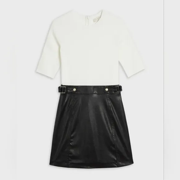 Ted Baker leather utility‎ dress