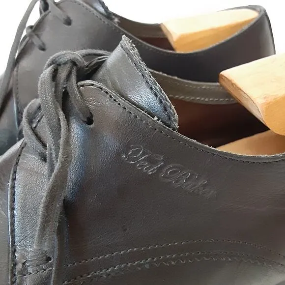 Ted Baker London Hake Derby Shoes Leather Oxford Dress Shoes Mens 10 Black