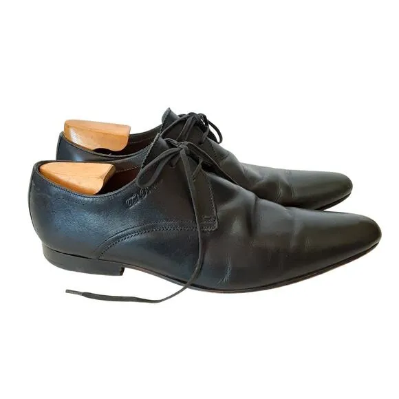 Ted Baker London Hake Derby Shoes Leather Oxford Dress Shoes Mens 10 Black