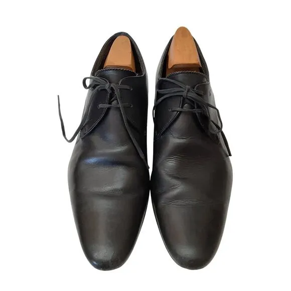 Ted Baker London Hake Derby Shoes Leather Oxford Dress Shoes Mens 10 Black