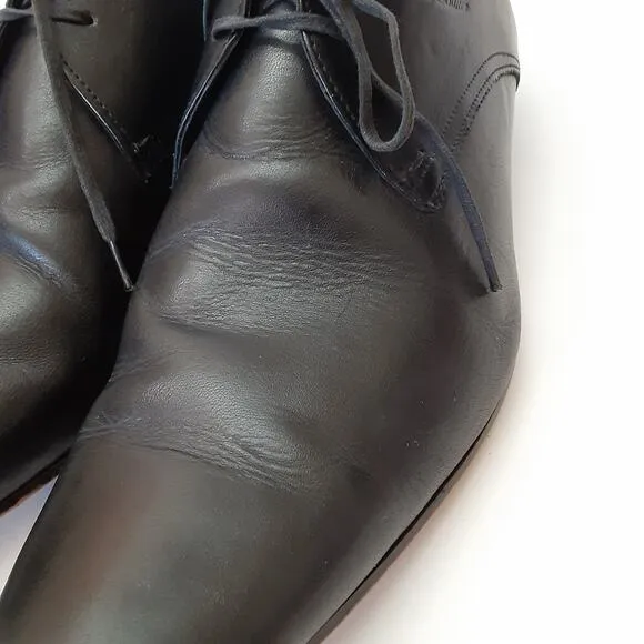 Ted Baker London Hake Derby Shoes Leather Oxford Dress Shoes Mens 10 Black
