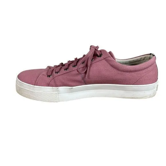 Ted Baker‎ London Mens Eshron Shoes US 12 UK 11 EU 45 Dusty Rose Pink Canvas