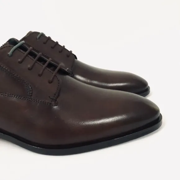 Ted Baker London Parals Brown Leather Derby Shoes