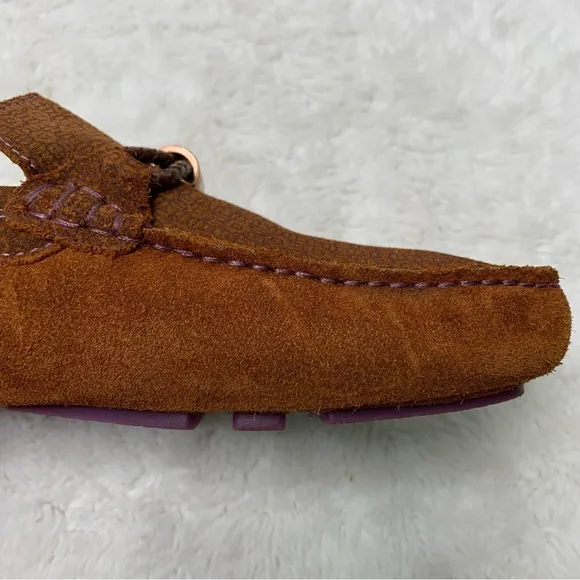 Ted Baker Men's Tan Carlsun 2 Driver Suede Moccasins Slip-on Loafers UK 8 / US 9