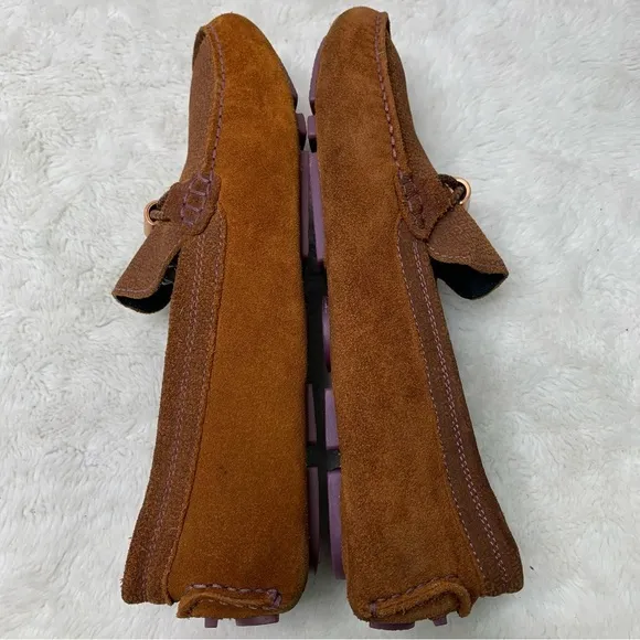 Ted Baker Men's Tan Carlsun 2 Driver Suede Moccasins Slip-on Loafers UK 8 / US 9