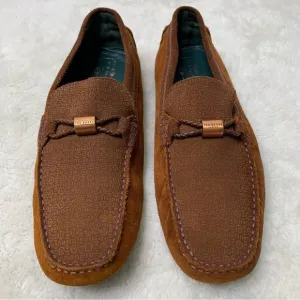 Ted Baker Men's Tan Carlsun 2 Driver Suede Moccasins Slip-on Loafers UK 8 / US 9