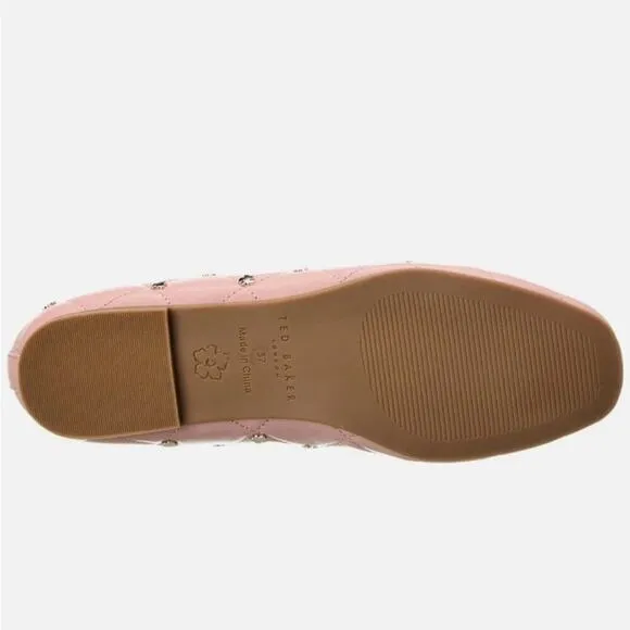 TED BAKER  Pink Libban Leather Flat Size 38