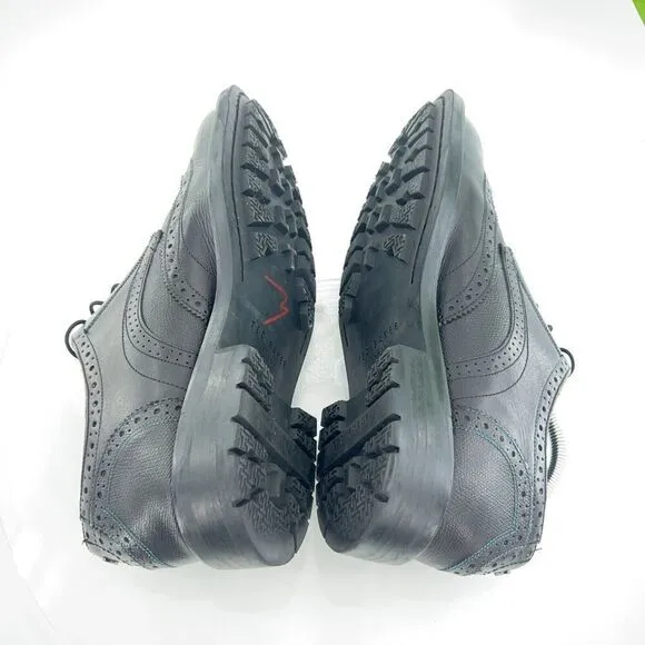 Ted Baker Theruu Derby Brogue Men's Size 11 Black Leather Wing Tip Oxford Shoe