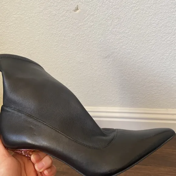 Ted Baker Liya Stretch Leather High Heeled Ankle Boots