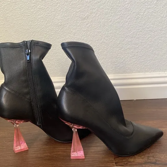 Ted Baker Liya Stretch Leather High Heeled Ankle Boots