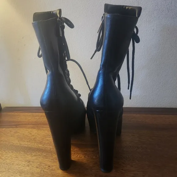 The Kooples | Heeled Lace-Up Platform Boots