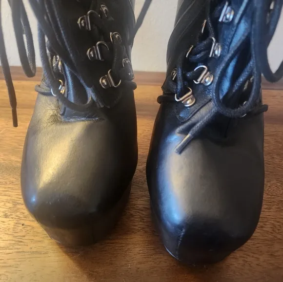 The Kooples | Heeled Lace-Up Platform Boots