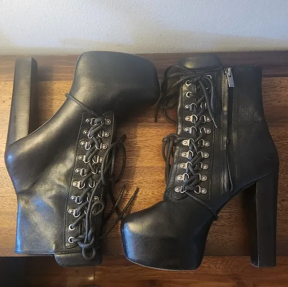 The Kooples | Heeled Lace-Up Platform Boots