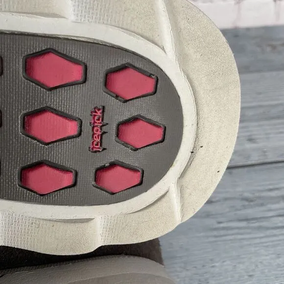 The North Face Women’s Size 8  Shoes Thermoball Apres Boots Brown Gray  Pink*