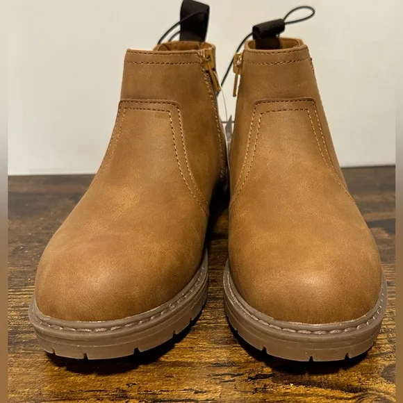 Thereabouts Little/Big Boys Brown Wesley Flat Heel Chelsea Boots NWT Various SZ