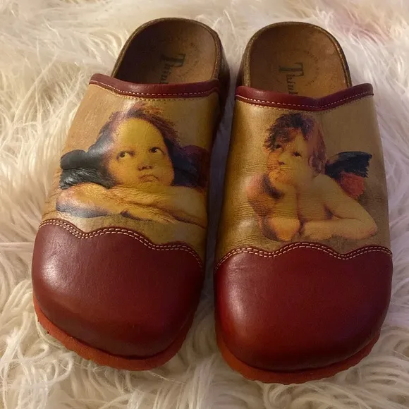 THINK Schlapfa Angel clogs mules art to wear