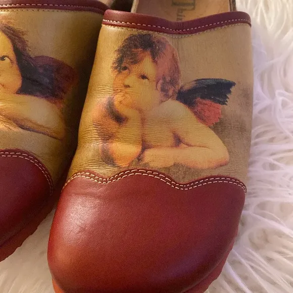 THINK Schlapfa Angel clogs mules art to wear
