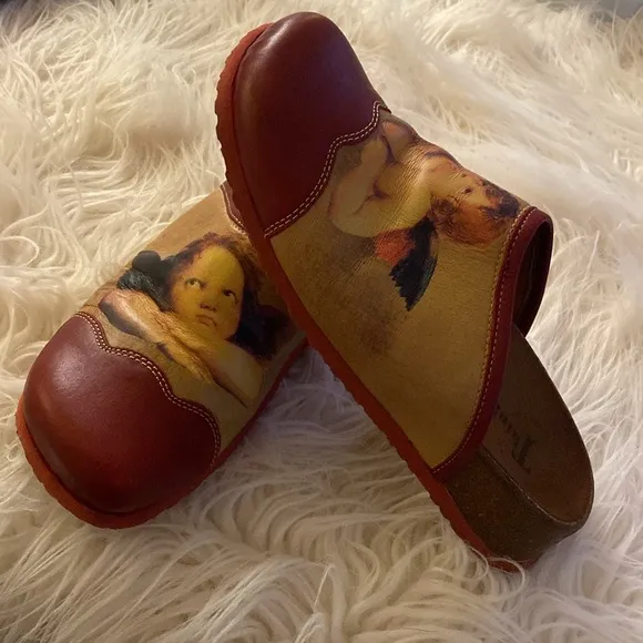 THINK Schlapfa Angel clogs mules art to wear