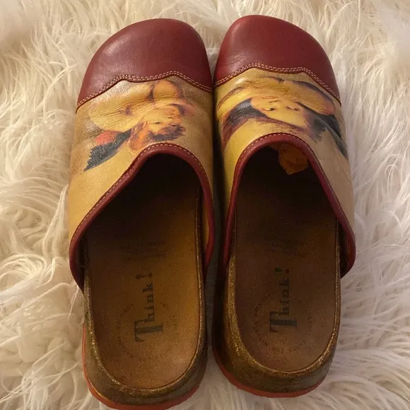 THINK Schlapfa Angel clogs mules art to wear