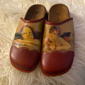 THINK Schlapfa Angel clogs mules art to wear