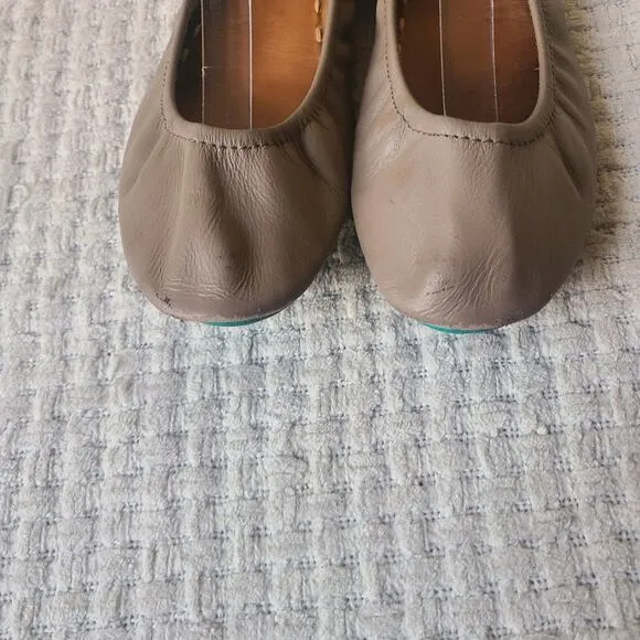 Tieks Ballerina Brown Beige Flats Womans Size 8
